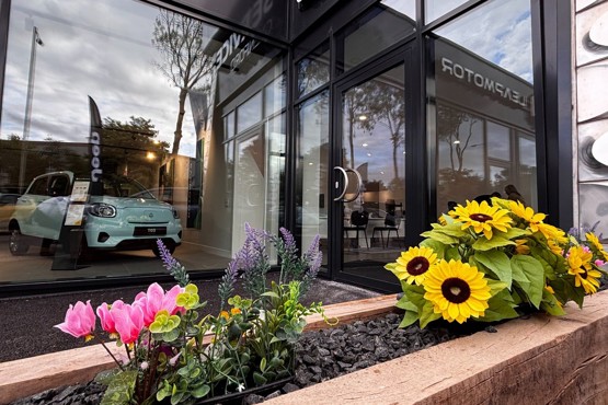 modernised Forfar Glenford Jeep showroom with new lighting and vehicle displays