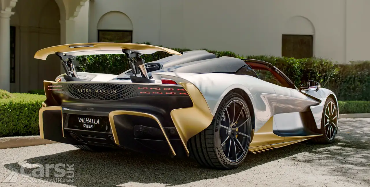 Aston Martin Valhalla Spider interior with driver cockpit and hybrid powertrain controls