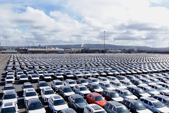 Chery vehicles being unloaded at Teesport terminal