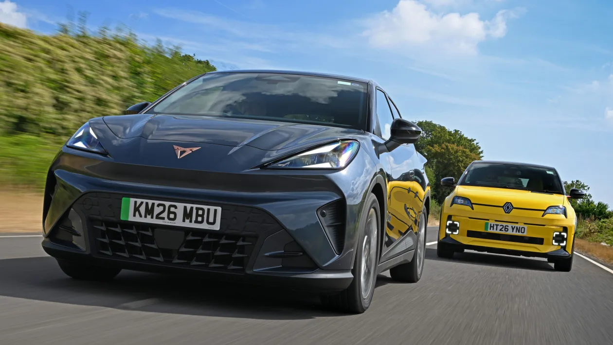 Cupra Raval electric supermini front profile