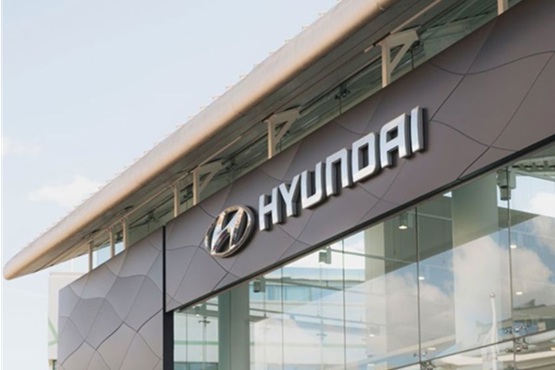 Hyundai Ioniq 3 electric hatchback on display