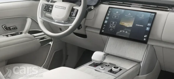Range Rover interior showing new physical buttons on centre console