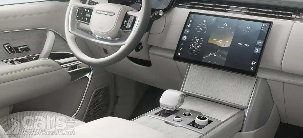 Close‑up of the restored tactile switches on the Range Rover dashboard