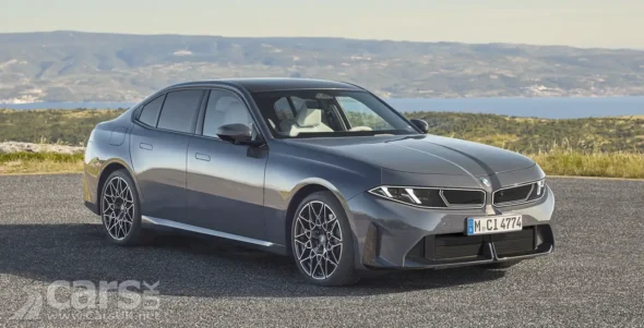 front view of the new BMW 3 Series with refreshed grille
