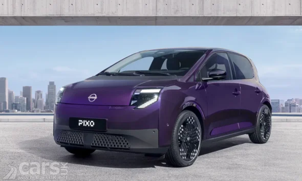Nissan Pixo City EV front fascia with sleek headlights