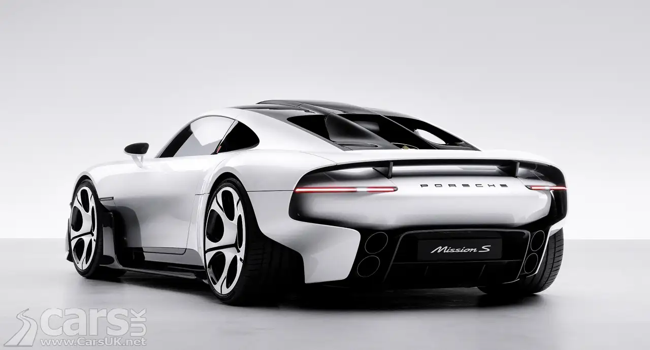 3D rendering of the Porsche Mission S concept supercar