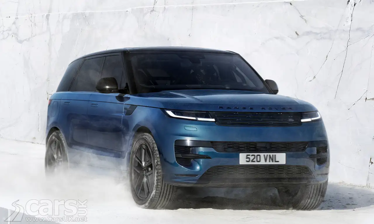 side profile of Range Rover Sport Electric showing design lines