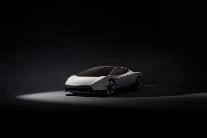 Tesla Roadster concept with sleek aerodynamic design