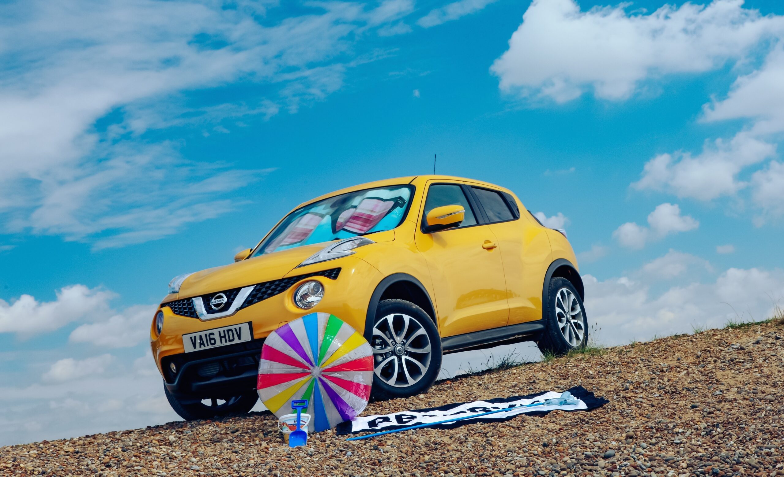 Nissan Juke used car depicted in dealer setting