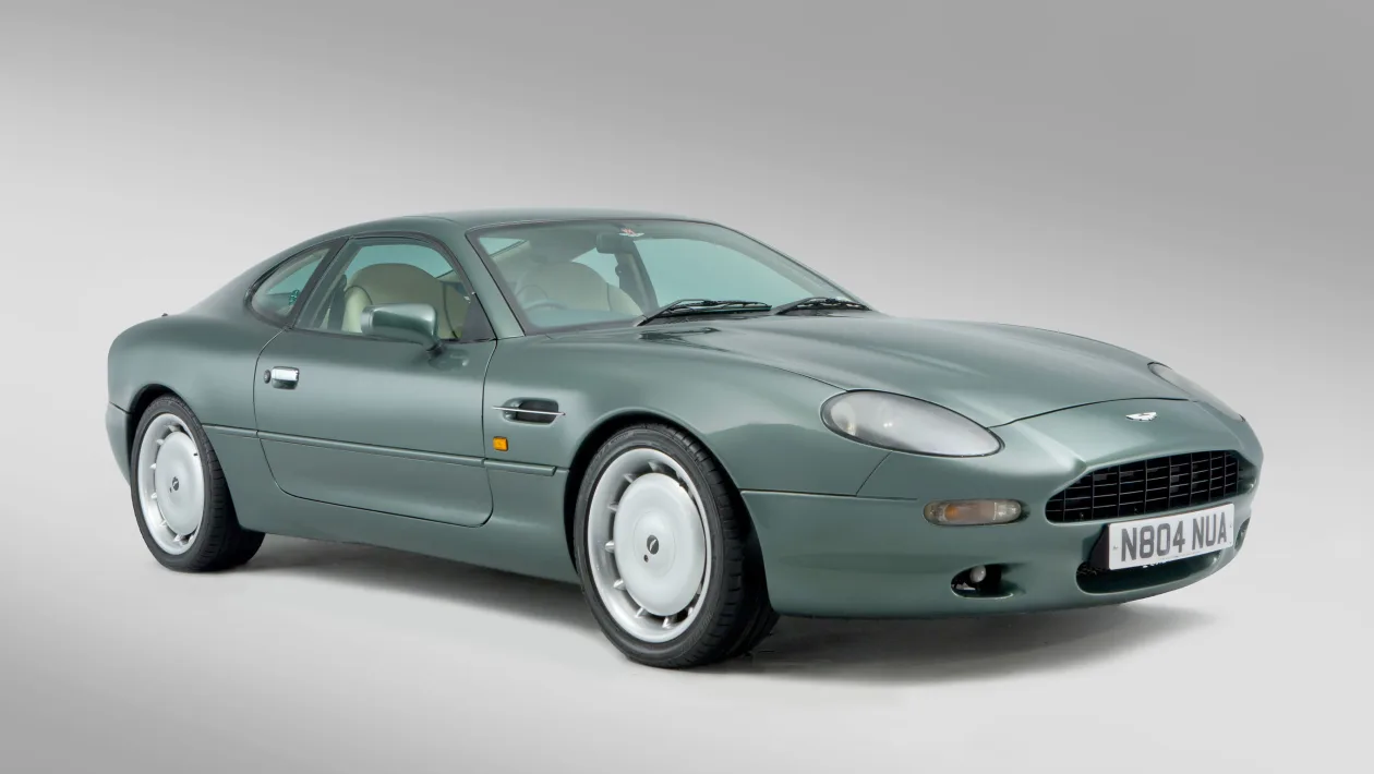 Aston Martin DB7 coupe exterior in silver