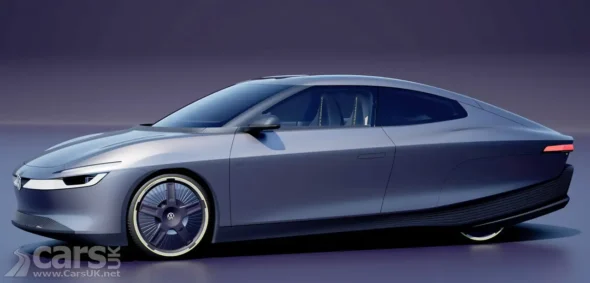 Volkswagen Mission Efficiency concept showing sleek aerodynamic body